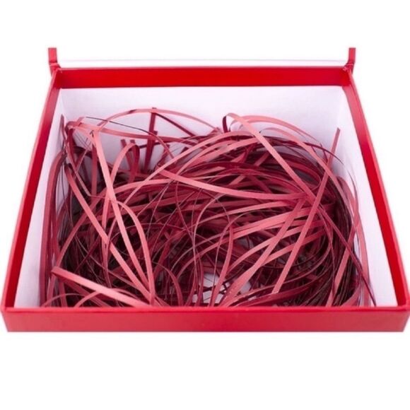 NEW Gift Box with Fill (Solid Red) for Christmas, Birthdays - Picture 7 of 12